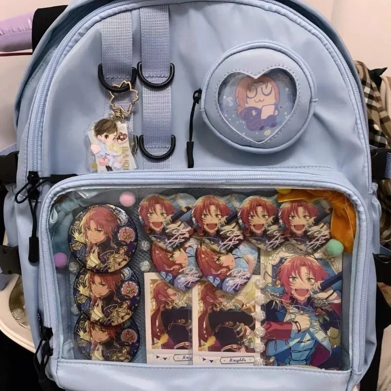 Todos os jogos ita saco meninas adolescentes moda nova na moda mochilas transparentes para as mulheres 2024 grande capacidade saco de escola bolsa