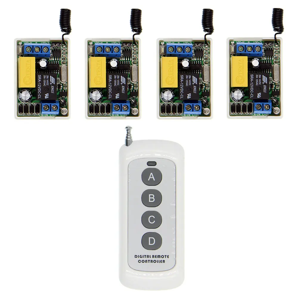 اللاسلكية الذكية RF مصباح ليد قطاع التحكم عن بعد الإعلان ضوء مربع 1CH التتابع استقبال 3CH الارسال التيار المتناوب 220 فولت