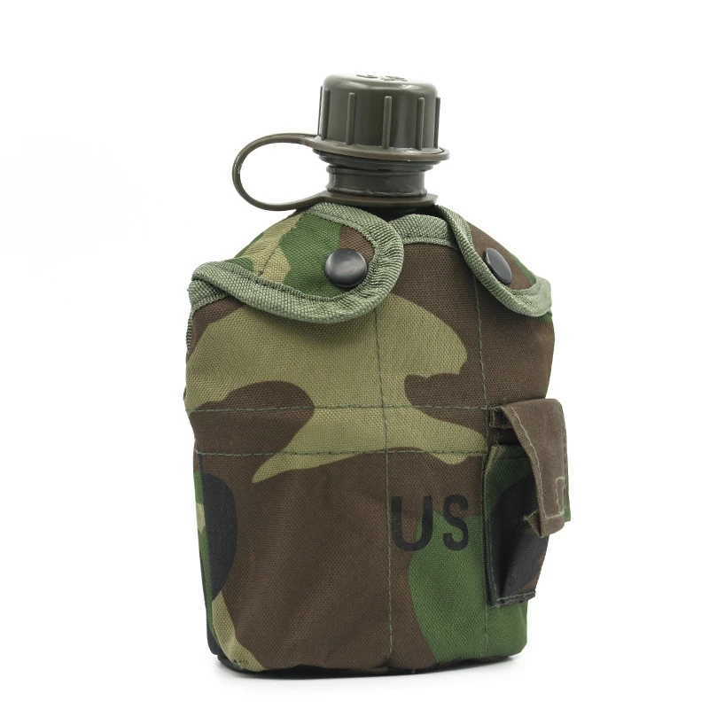 

Camping Water Bottle Set, Mountaineering and Training, Convenient with Aluminium Lunch Box, Tactical Water Bottle