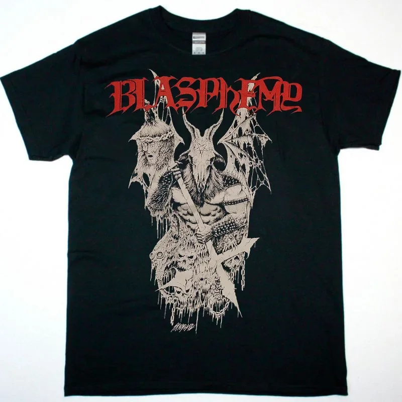 Blasphemy Black Metal Band T-Shirt Black Fullsize S-5XL