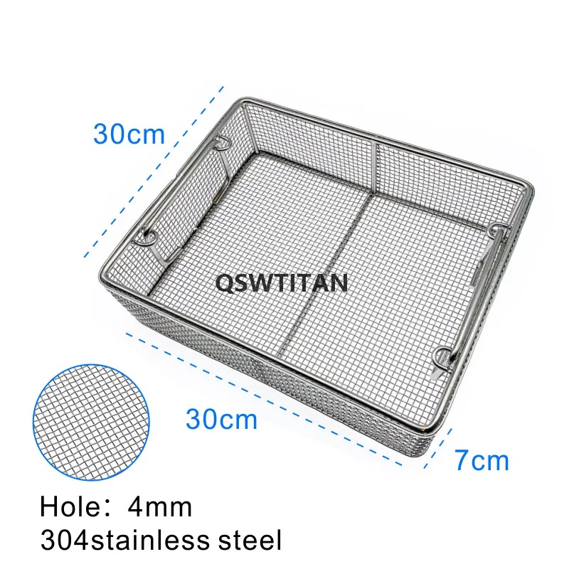 Kosz sterylizacyjny kosz z siatki dezynfekcyjnej ze stali nierdzewnej chirurgiczny instrument operacyjny autoklaw taca do sterylizacji