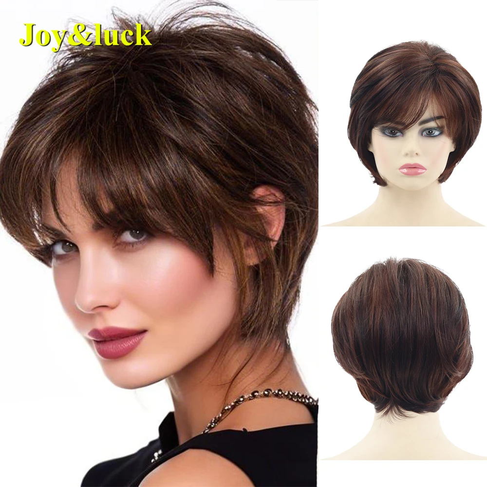 Fashion Silver Gray Short Curly Wig for Women Natural Fluffy Bob Easy to Style Heat Resistant Fiber Wig for Daily Party