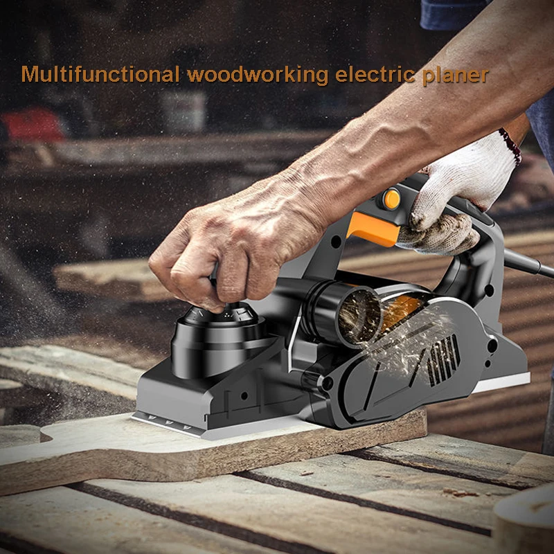 High Power Electric Planer Multifunctional Wood Cutting Power Tool Adjustable Planing Depth 15000RPM 850W