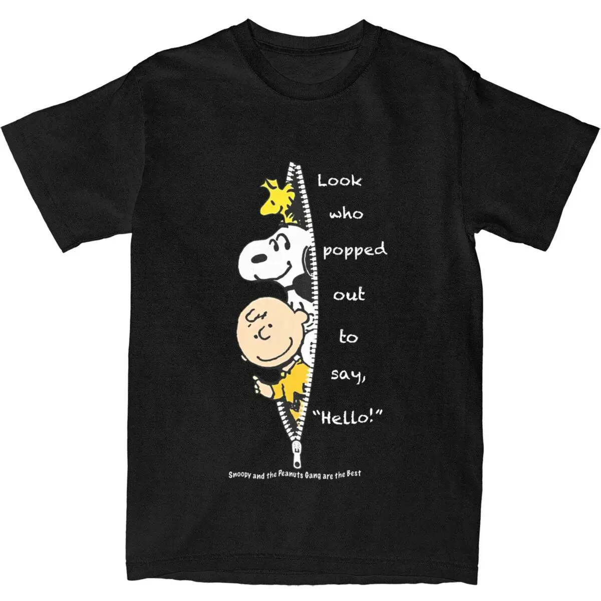 T-shirt Peanuts Charlie Brown e Snoopy T-shirt vintage T-shirt di tendenza in cotone per coppia T-shirt con motivo a maniche corte