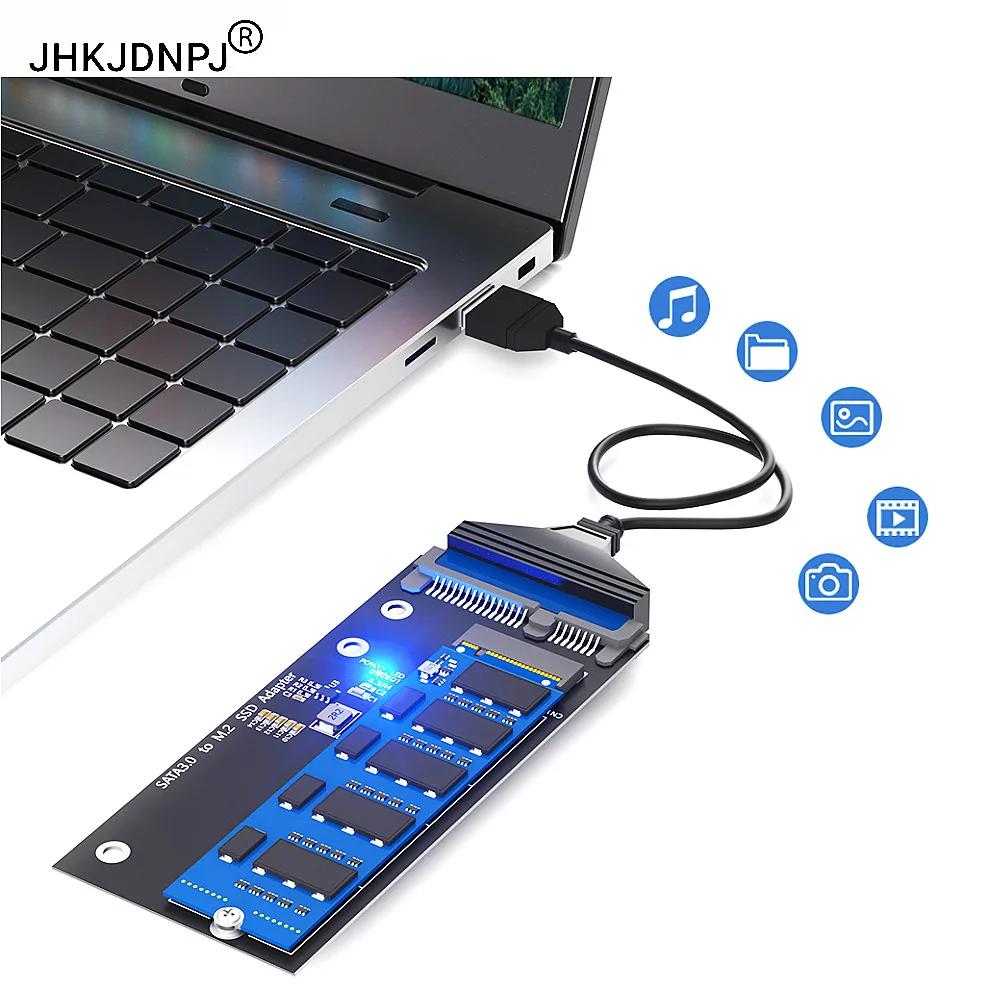 10PCS M.2 NGFF to SATA3.0 Adapter Card M2 SATA B Key/B & M Key SSD Converter NGFF M2 to 2.5 Inch SATA III Drivers