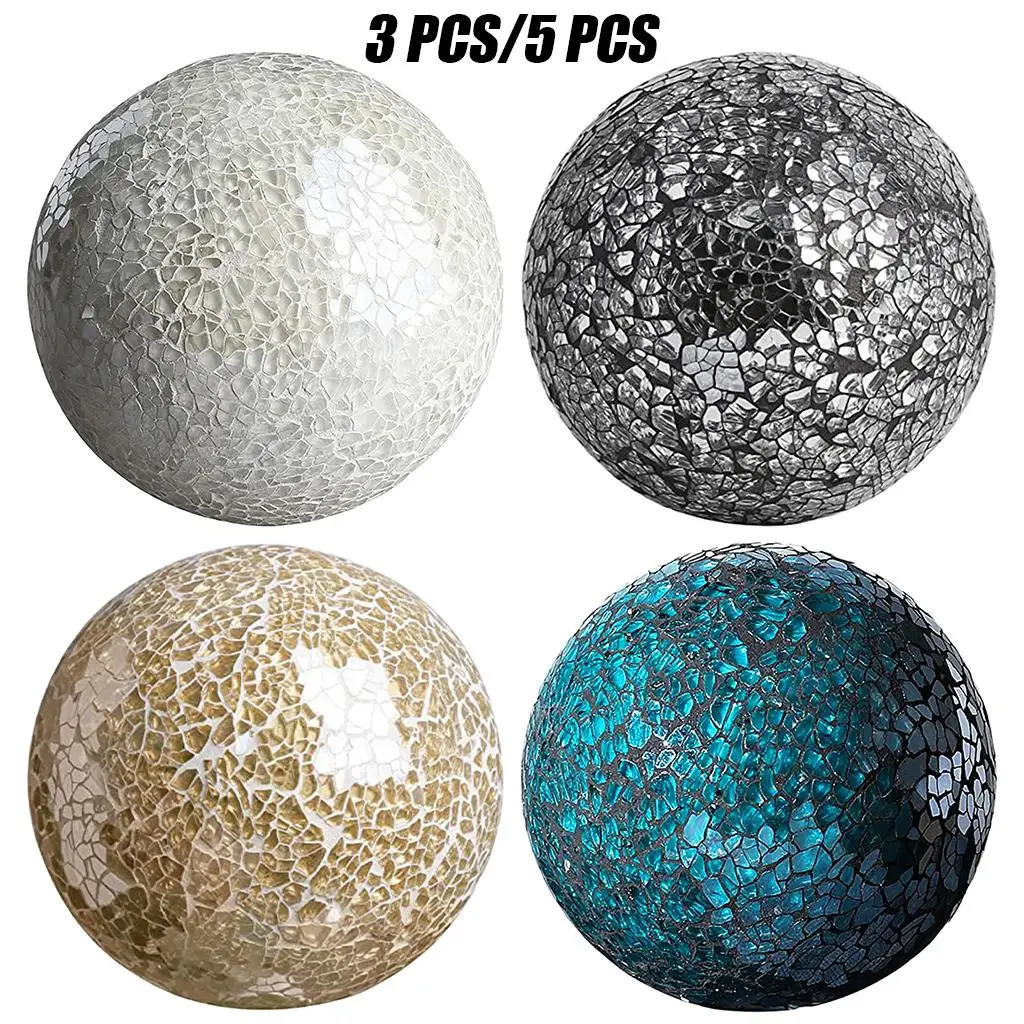 Mosaic Ball Spheres Set Table Decoration Centerpieces 3.15