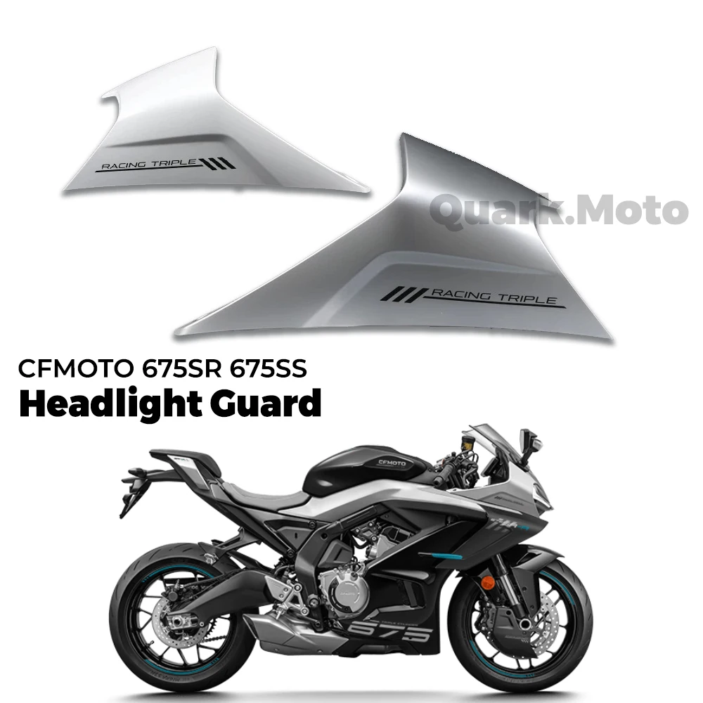 FOR CFMOTO  675SR 675SRR 675SS Original Accessrioes Headlight Guard Headlight protective cover Front Housing Guard Plastic Parts