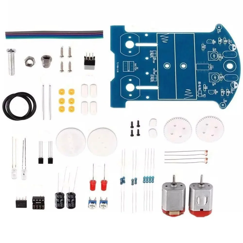 Practice Soldering Learning Electronics Kit Smart Car Soldering Project Kits Line Following Robot Beginners DIY Electronics