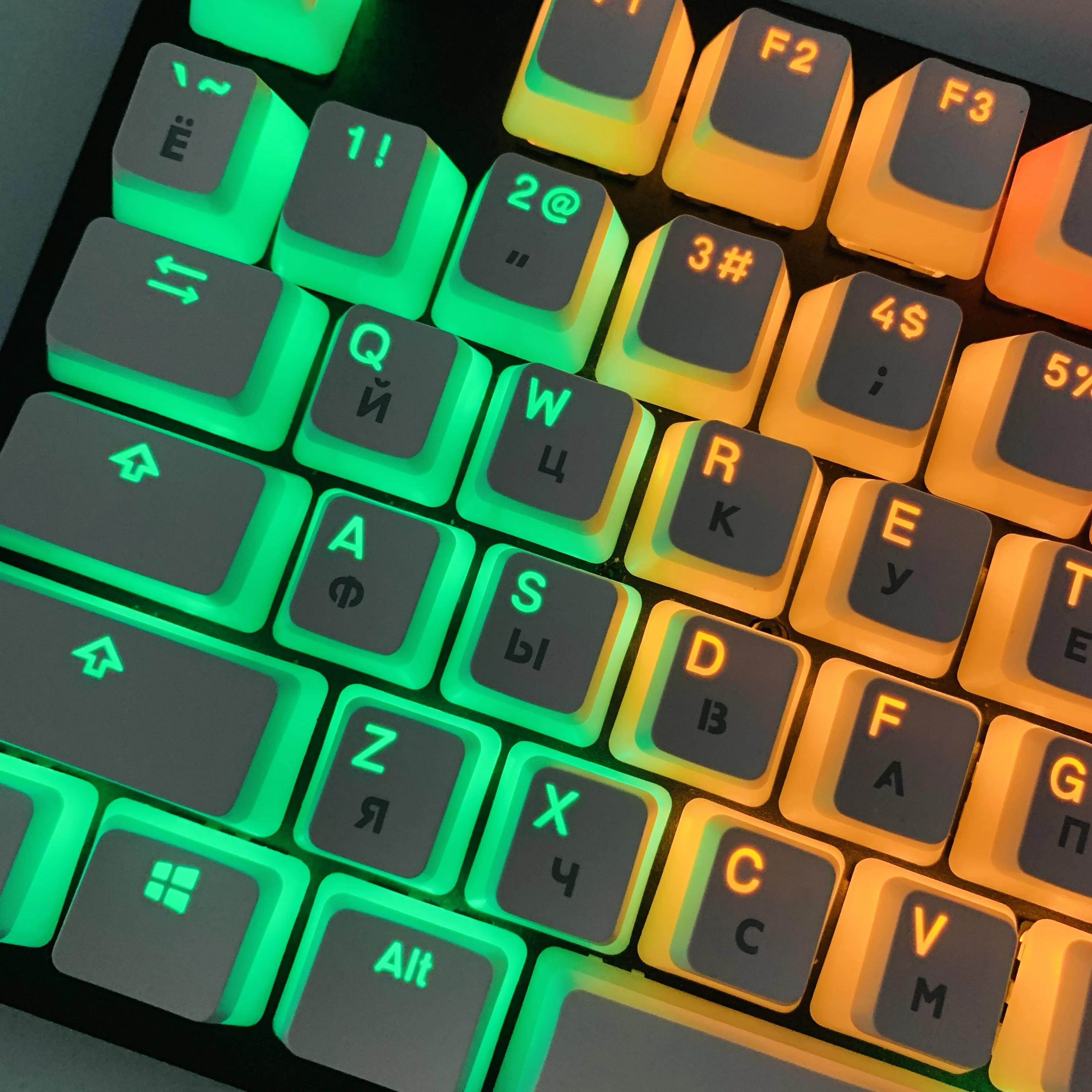 Russian/korean nákres pudink klíčenka pro mechanická keyboards klíčenka dvojitý šot PBT plný 117 kláves sada poškrabané ISO šifrovací klíč