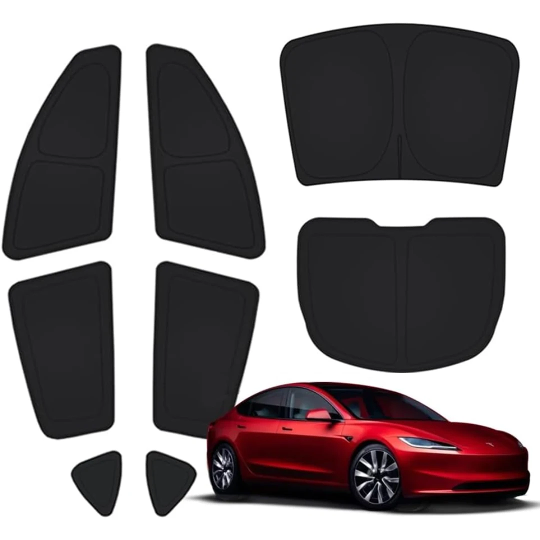 

8-piece camping privacy curtain set, designed specifically for Model 3, camping sunshade, windshield, sunshade, camping screen,