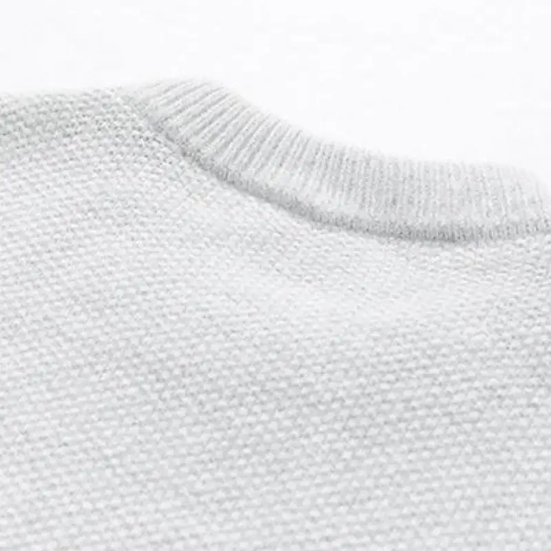 M-XXXL عادي اللون الرجال كابل متماسكة سترة بلون فضفاض صالح الجولة الرقبة طويلة الأكمام البلوز تريكو غير رسمي للرجل