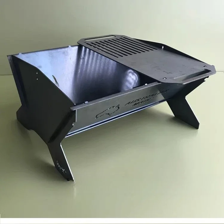 Portable mobile outdoor camping burning wood warmer picnic party bonfire