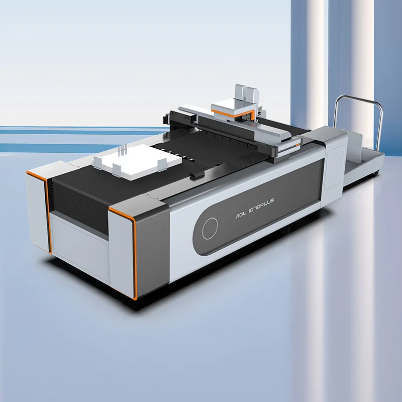 

AOL1070 PLUS Digital Cutting Plotter for Cartoon KT Corrugated Packages Cardboard With Oscillating Knife Crease Wheel Kiss Knife