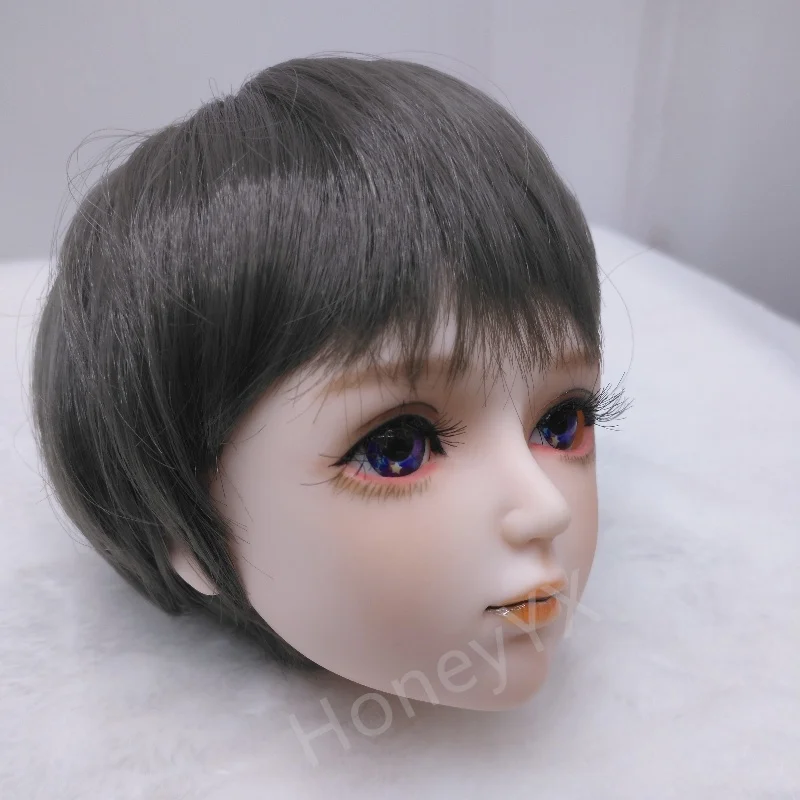 BJD Bob Hair Doll Wig Short Straight Wig also for 1/3 BJD 8-9