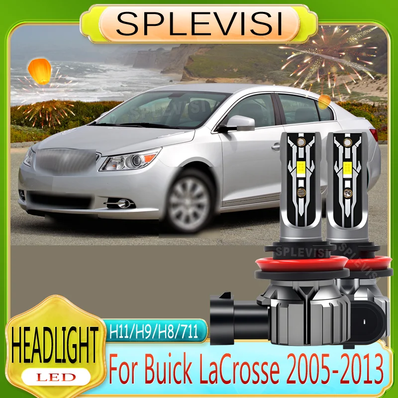 

LED Quick Setup Safe Night Driving H11 Headlight Low Beam Bulbs For Buick LaCrosse 2005 2006 2007 2008 2009 2010 2011 2012 2013