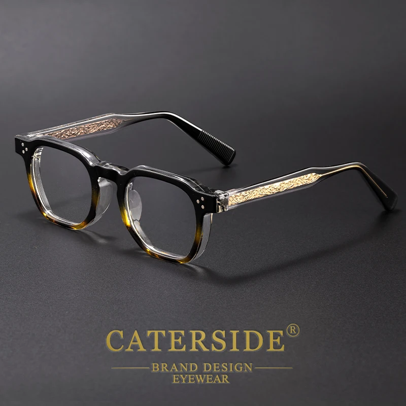 CATERSIDE Trend Anti-Blaulicht-Brille für Damen, TR90-Rahmen, hochwertige Retro-Quadrat-Computer-Lesebrille für Herren, optische Brillen – Detail 12