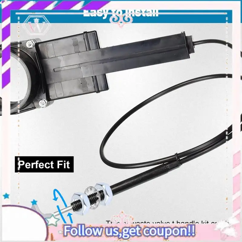 

Easy To Use RV Sewer Valve Handle Replacement For Waste Valve Extension Tube, RV Waste Valve Aluminium Handle Kits