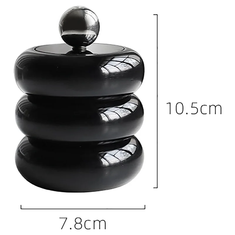 ABGR-Qtip 홀더 디스펜서 수지 면봉 디스펜서 데스크탑 항아리 욕실 북유럽 스타일 욕실 캐니스터 보관 내구성 A