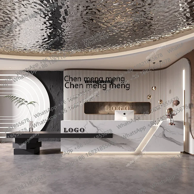 

Hotel Office Front Desk Reception Beauty Salon Cashier New Chinese Commercial Bar