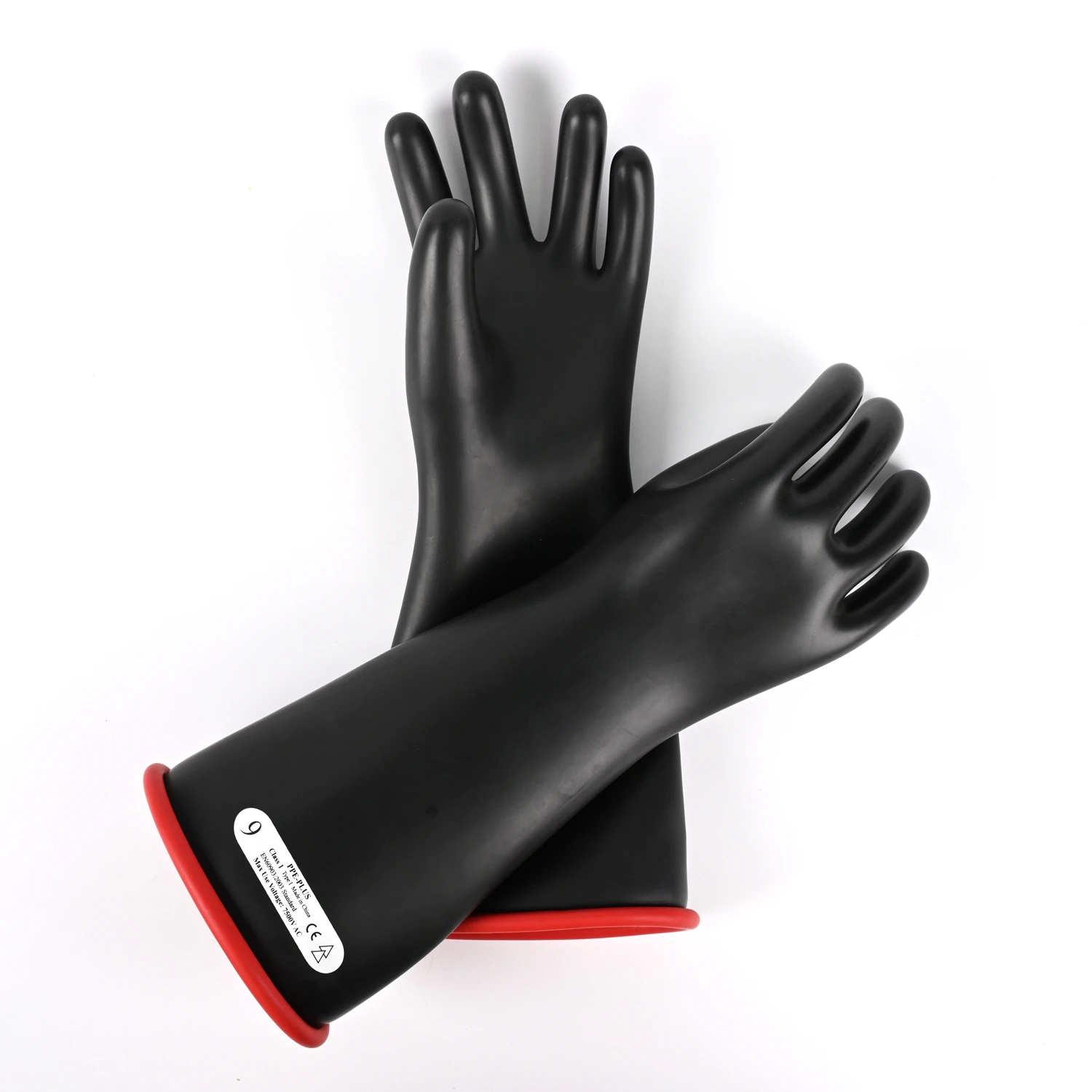 

2025Black Color Shock Proof Electrical Resistant High Voltage Insulated Electrical Safety Gloves