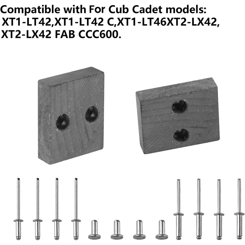 ABRE-761-05007 طقم فرامل سطح السفينة لموديلات MTD Cub Cadet Troy Bilt جزازة العشب لموديلات XT1-LT42,XT1-LT42 C,XT1-LT46,XT2-LX42,XT2-LX42