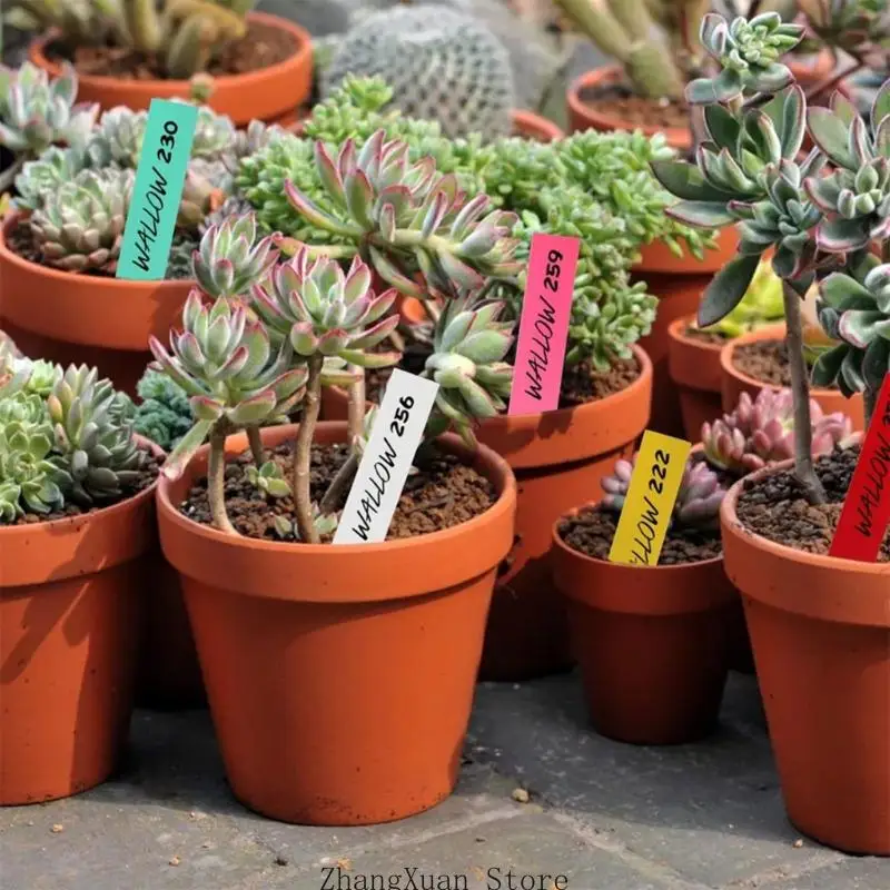 600 Stück praktische Pflanzenschilder, großer Schreibraum und helle Farbauswahl, wasserdichte Ringe für Blumen- und – Detail 3
