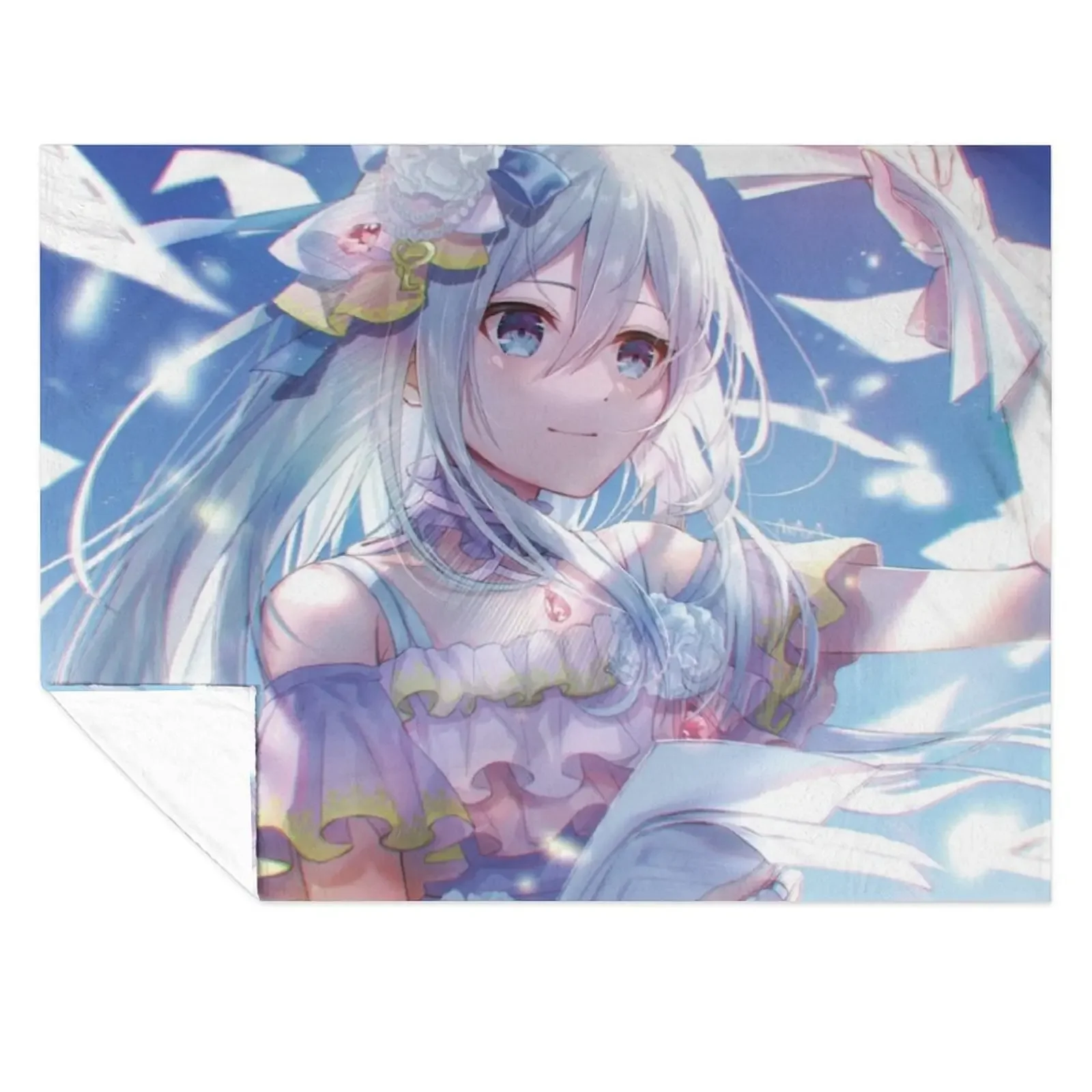 

Yoisaki Kanade with Sunshine Throw Blanket Bed linens Thin Summer Plush Blankets