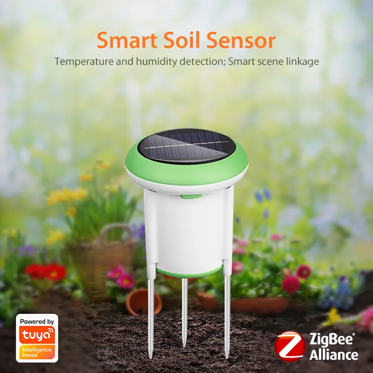 NAS-STH02B WiFi Solar Energy Soil Temperature Moisture Meter ABS Wireless Soil Sensor for Garden Agriculture Irrigation Supplies