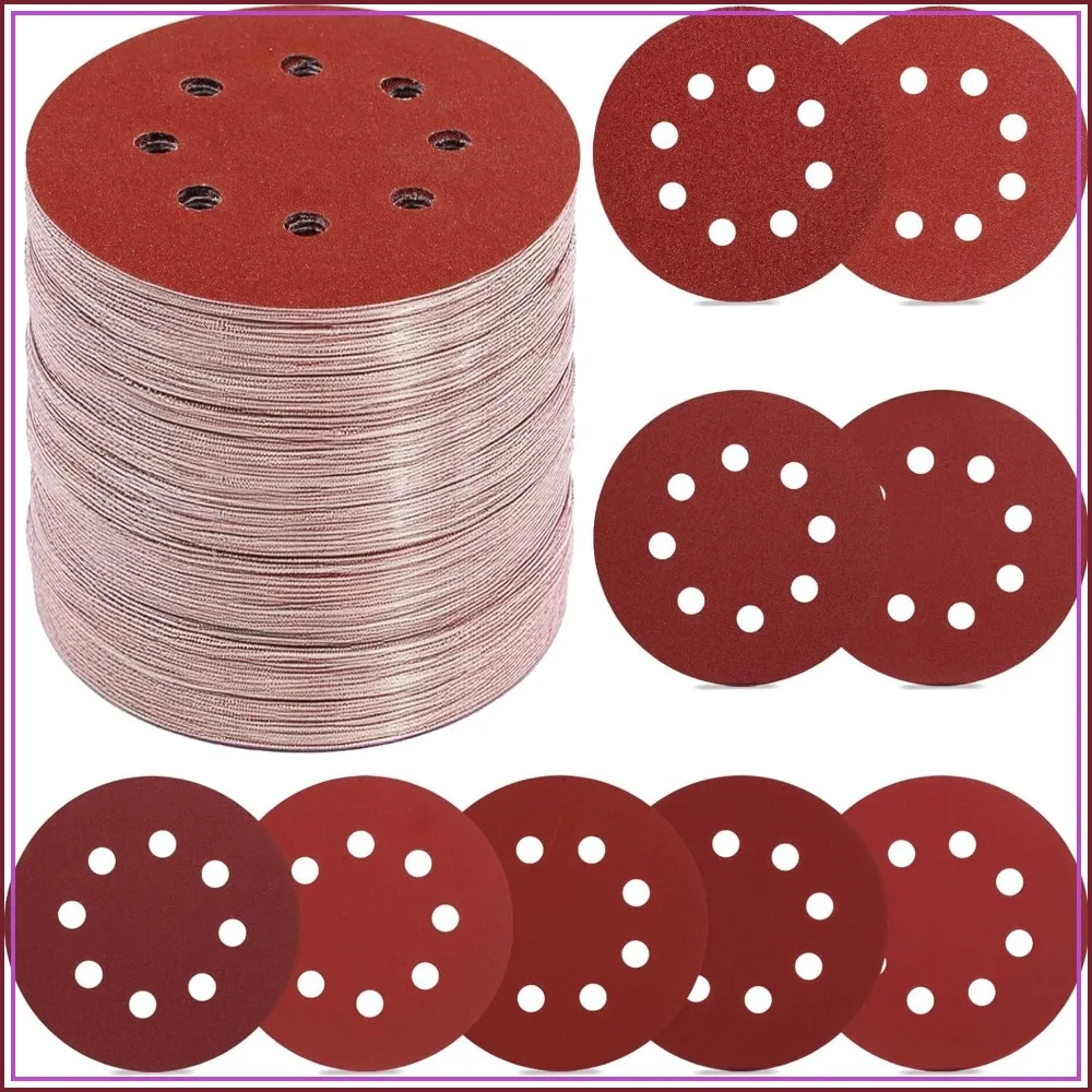 

70 PCS 5 Inch Sanding Discs, 40-800 Grit Hook and Loop Sandpaper for Random Orbital Sander
