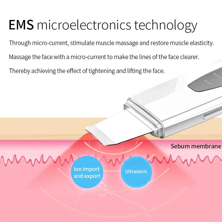 スマートライブラリ スクラバー フェイススパチュラ スパチュラ 毛穴クリーナー 黒ずみ除去ツール 顔のディープクレンジング用
