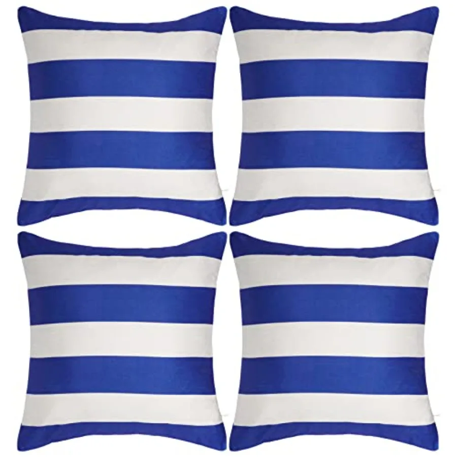

4 Pack Waterproof Pillow Covers Outdoor Throw Pillowcases Decorative Garden Cushion Case for Home Garden Patio Couch Balcony St