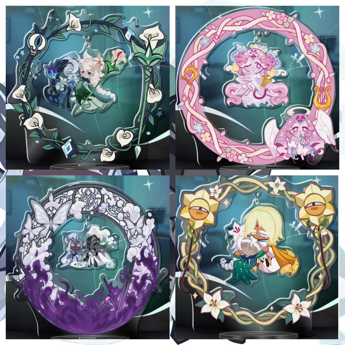 

Acrylic Collectible Standee for Cookie Run Kingdom White Lily Cookie Pure Vanilla Cookie Anime Decorative Creativity Cute Gift