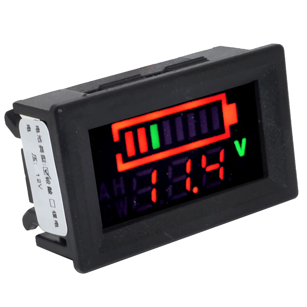 12-70V LED Digital Acid Lead Battery Tester Battery Capacity Indicator Voltmeter Voltage Tester Detector Monitor