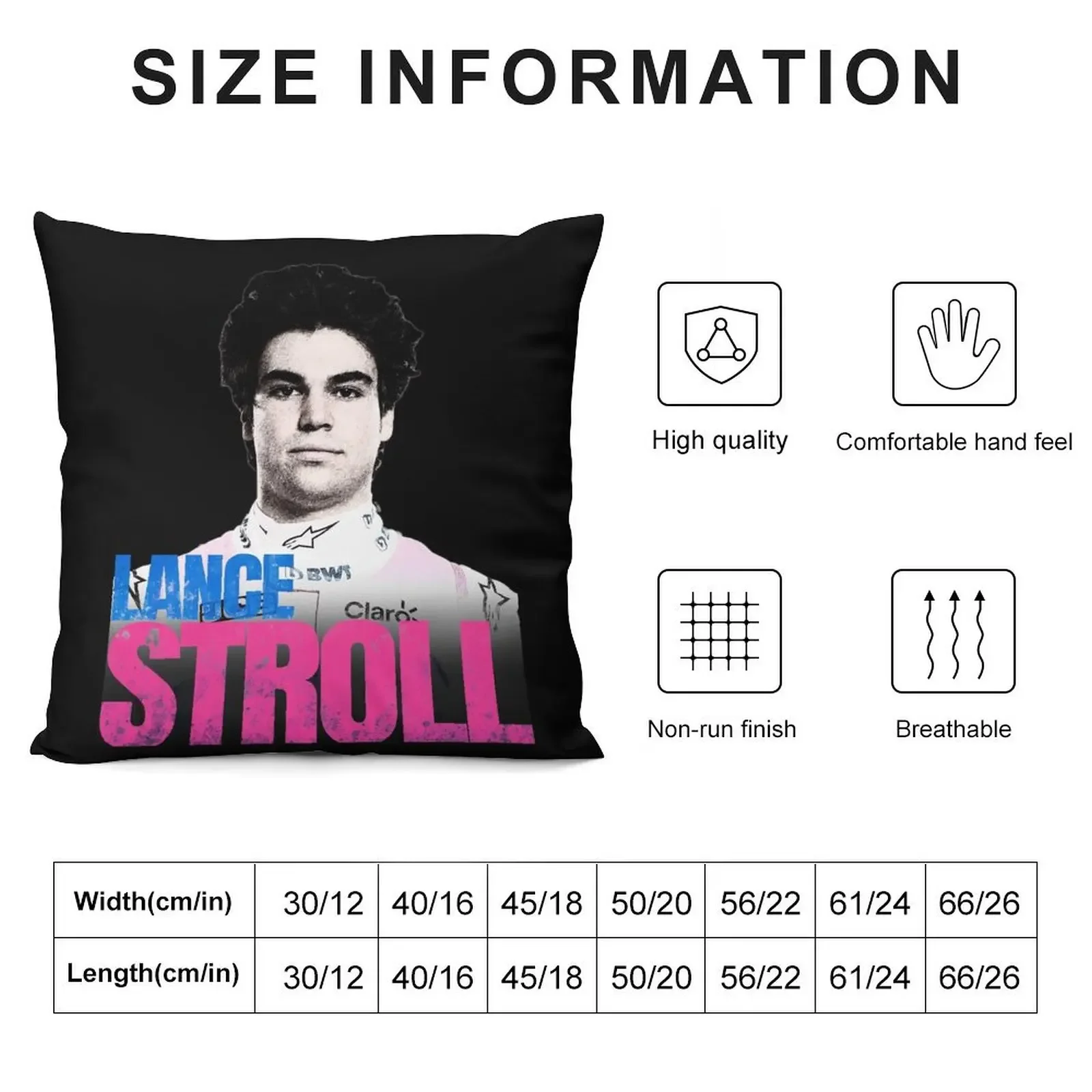 Lance Stroll - Distressed Poster Throw Pillow Pillow Cases Decorative covers for pillows pillow