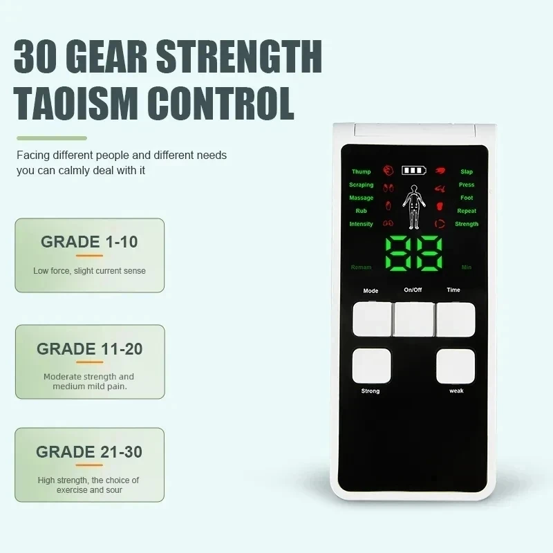 EMS Digital Therapy 8 Mode TENS Electric Muscle Stimulator Body Massager Acupuncture Physiotherapy Slimming Machine Massage Tool