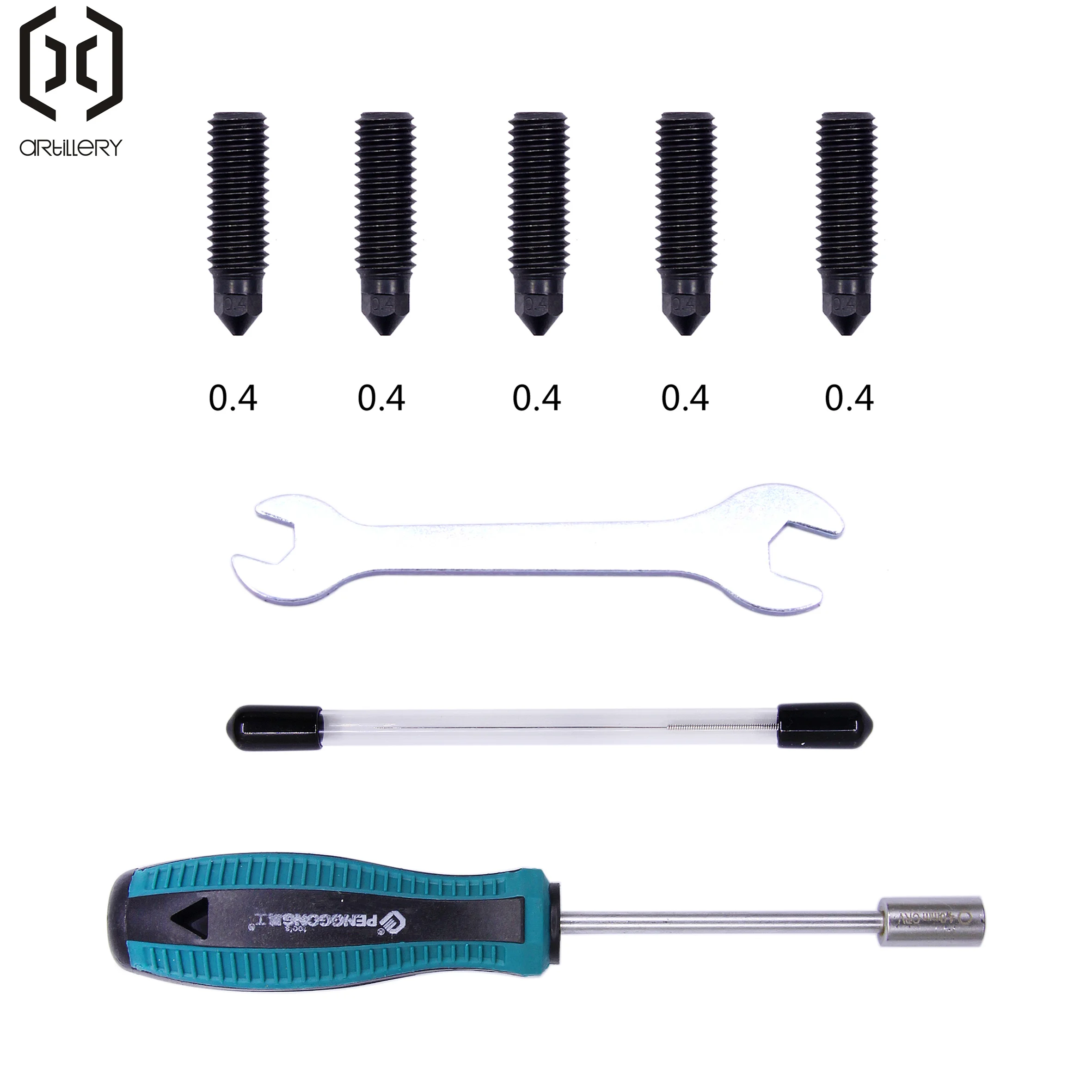 

ARTILLLERY Комплект сопел из закаленной стали толщиной 0,4 мм, серия Sidewinder X3/X4, подходит