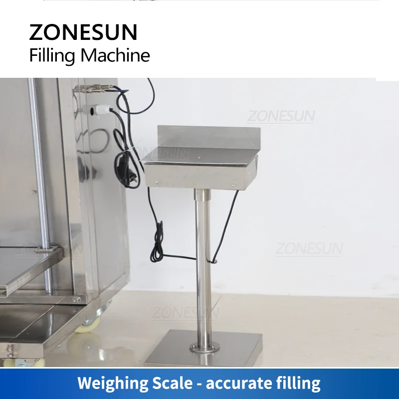 ZONESUN półautomatyczne napełnianie proszku maszyna do ważenia ślimak wypełniacz mąka pszenna przyprawa opakowanie butelka proteinowa słoik ilościowy