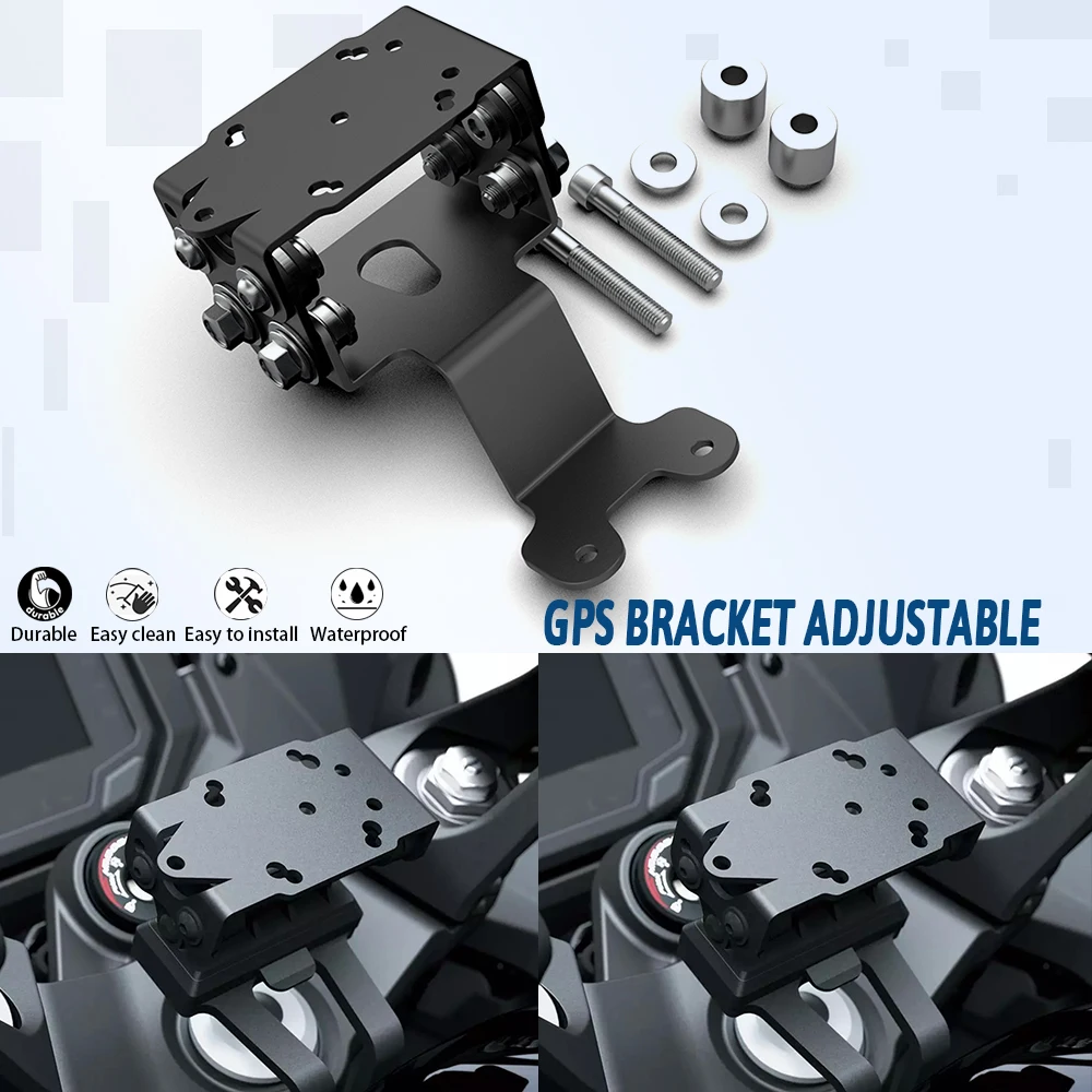 

FOR Kawasaki Ninja H2 SX Ninja H2SX Stand Holder Phone GPS Navigation Plate Bracket Adjustable 2018-2020 Motorcycle Accessories