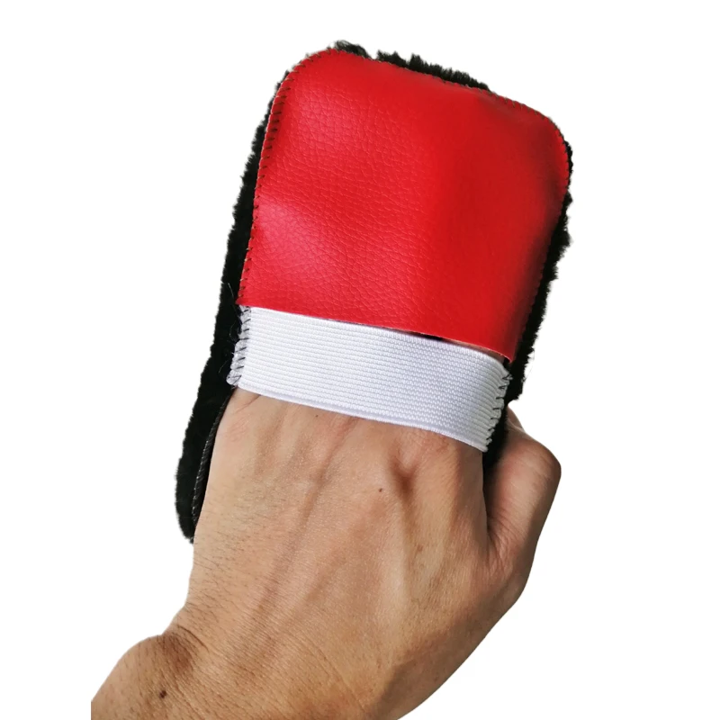 1 Pcs Fashion Soft Wool Plush Suede Shoes Cleaner  Polishing Shoe Care Brush Shoe Gloves Wipe Shoes Mitt