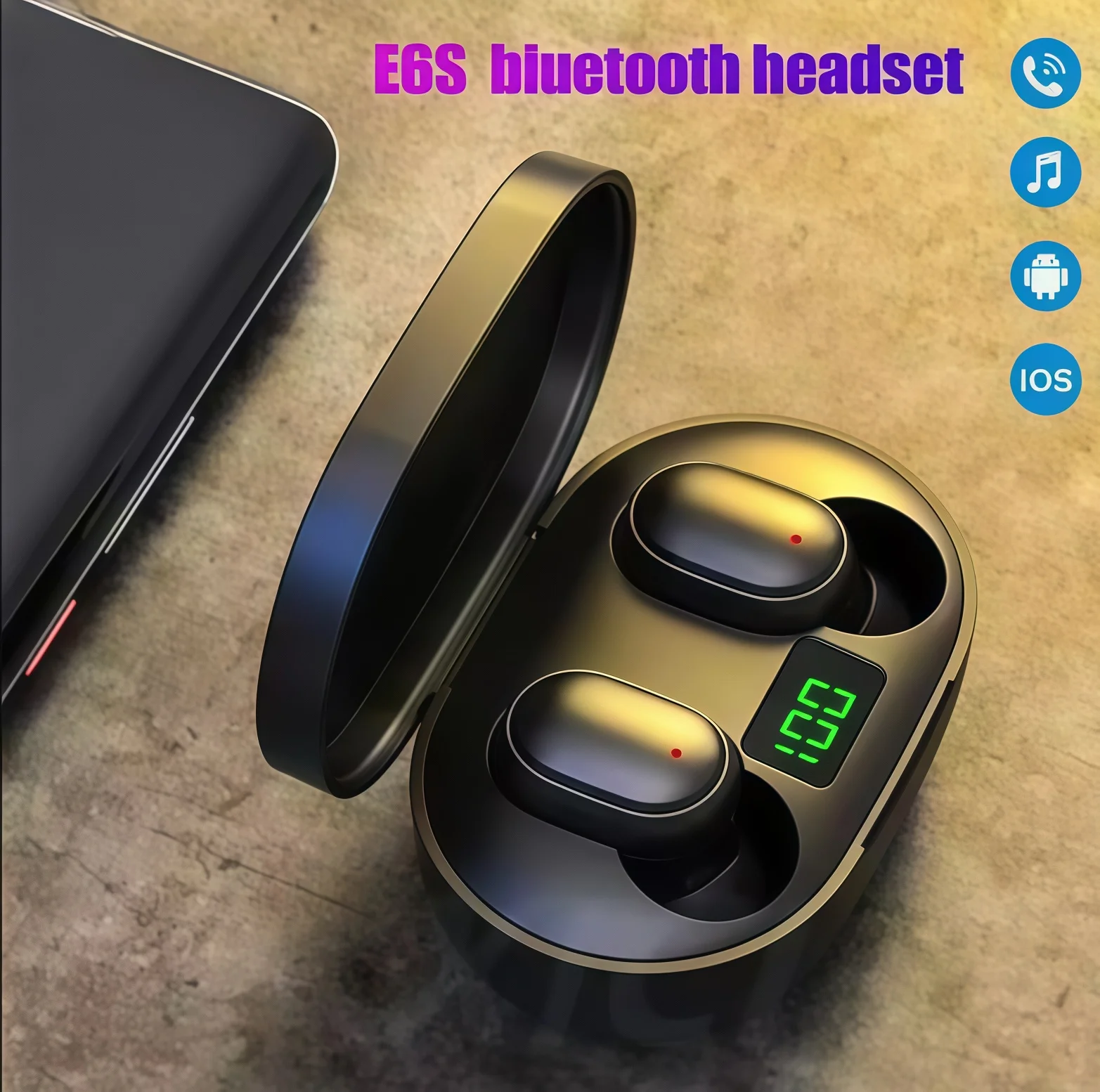 Tws E6S Bluetooth E… - image