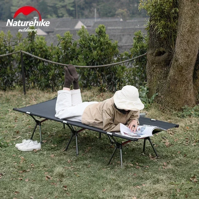 Naturehike Draagbaar Bed Individuele Opvouwbare Campagne Buiten Lichtgewicht Kamperen Slapen Reiswieg Volwassen Veldbed Buigbaar