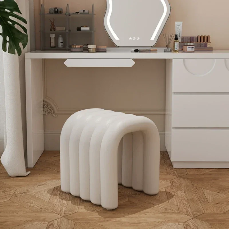 Small stool makeup stool high-grade sense cream wind bedroom household luxury toilet stool modern