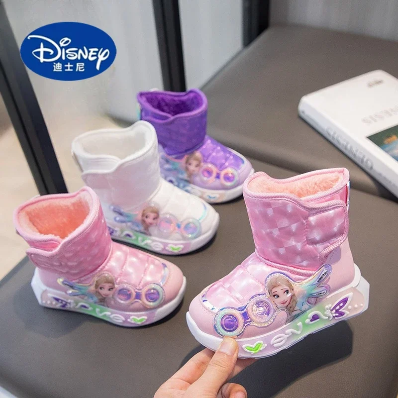 

Детские зимние сапоги Disney 2025г. | Мягкая подошва на плюшевой подкладке, теплые зимние первые ходунки. Теплые короткие ботинки на толстой подкладке.