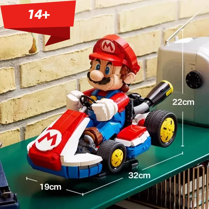 2025 New 72037 Standard Kart Classic Game Racing Car Model Building Blocks City Car Assembly Bricks Toy for Kids Adult gifts image 2