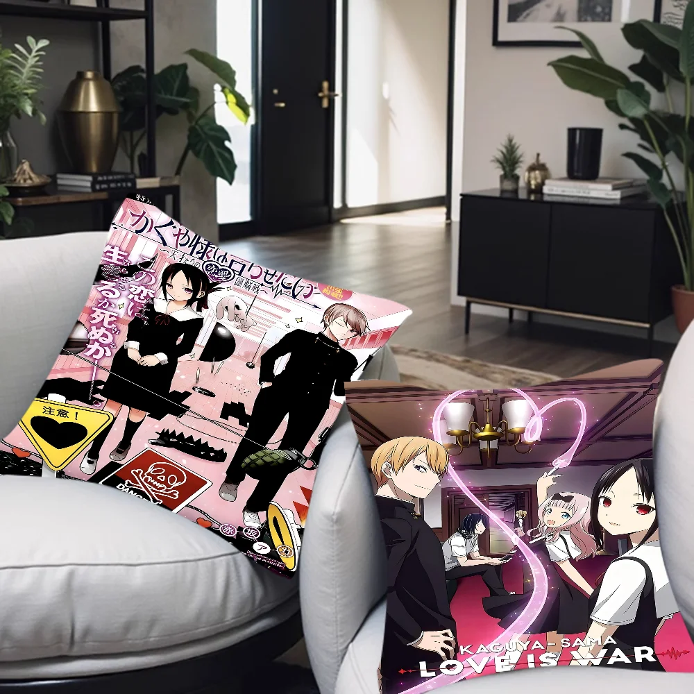 

Kaguya Sama Love Is War Pillow Gift Home Office Decoration Pillow Bedroom Sofa Car Cushion CoverPillow Case