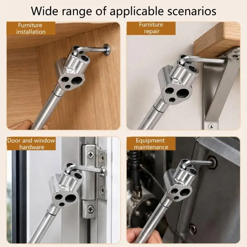 

Heavy Duty Bit Adapter For 5-14Mm Wrenches And 6.35Mm Bit With Extended Levers Design Sockets Extension Bar D2RD