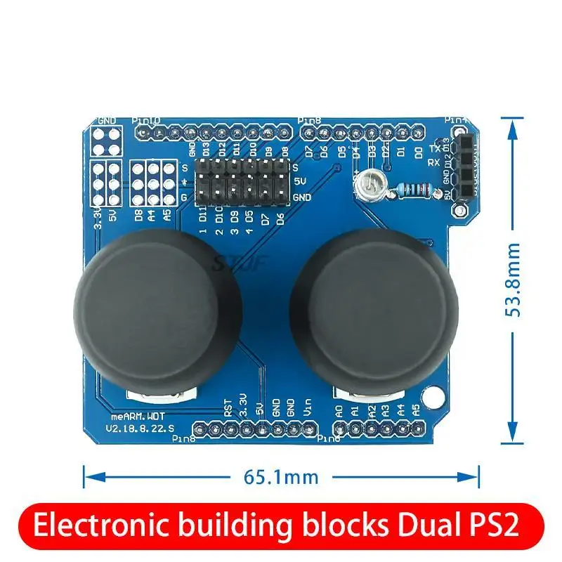 Electronic building blocks Dual PS2 game joystick button module JoyStick compatible with UNO R3