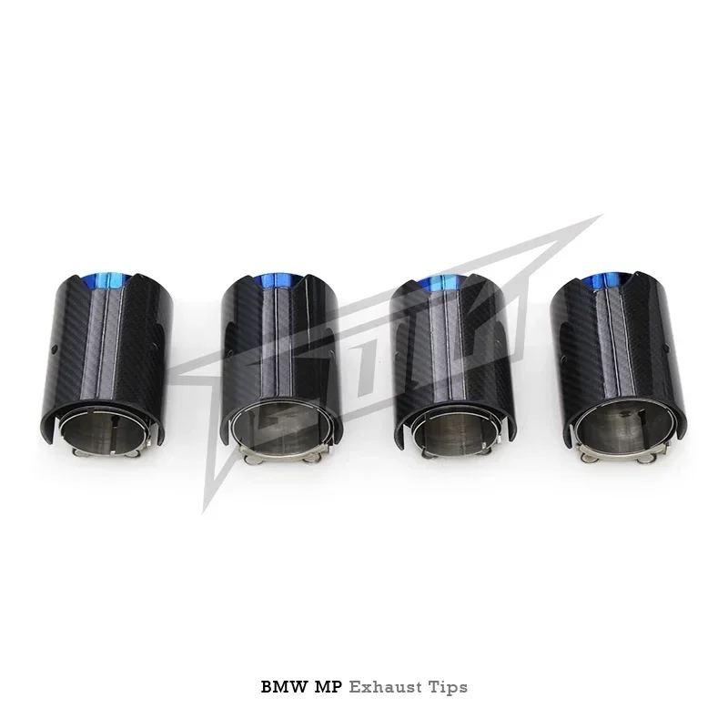 Exhaust Tips For M3/M4 G80/G82/G8X 3.0T 2019-2023 MP Carbon Fiber Universal Tail Throat Exhaust Pipe