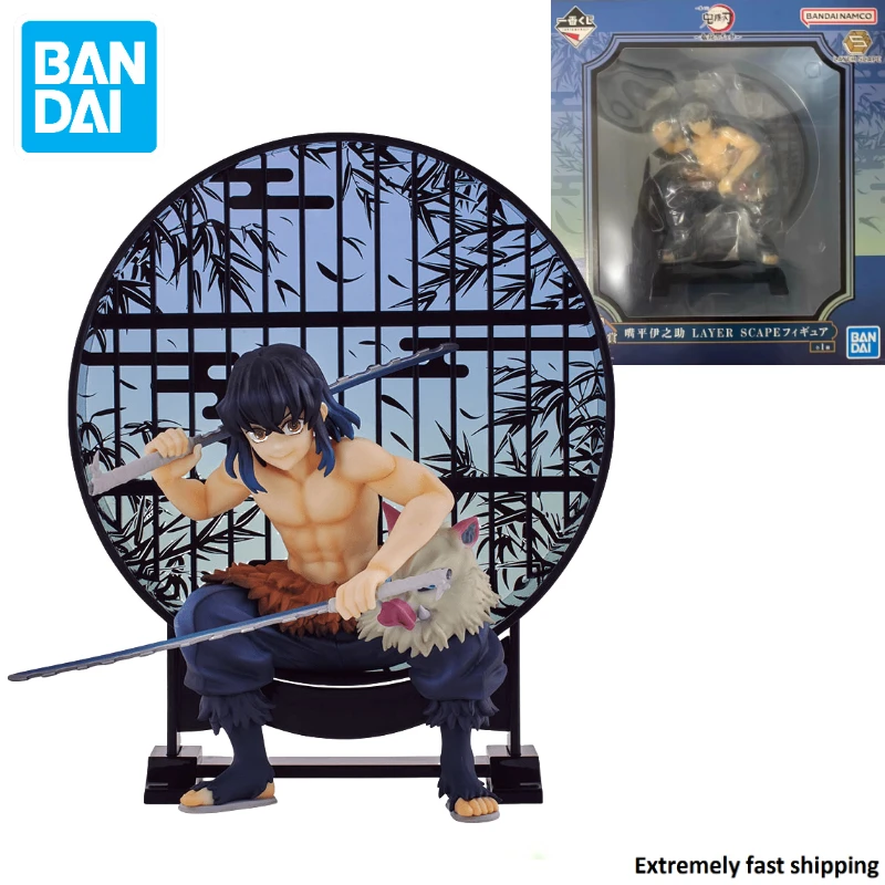 

In Stock Original Bandai Ichibankuji Demon Slayer The Will To Kill DemonsⅢ Hashibira Inosuke Figure Anime Model Toy Gift