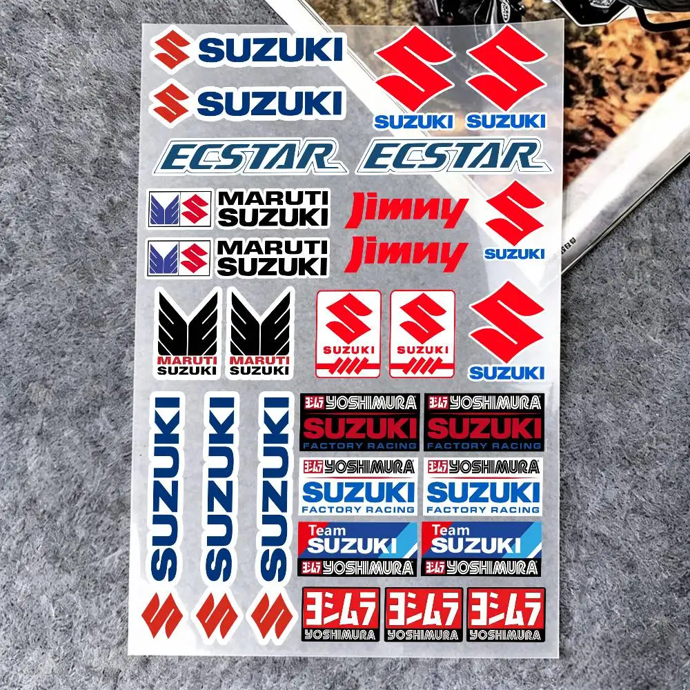 

Светоотражающие наклейки для мотоциклов SUZUKI, предупреждающие о безопасности в темноте, для шлемов скутеров.